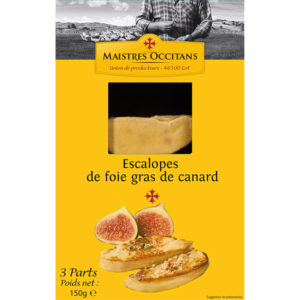 3 escalopes de foie gras de canard