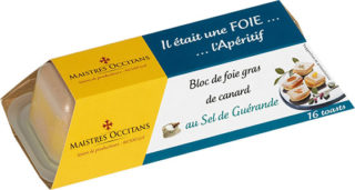 Bloc de foie gras de canard au sel de Guérande mi-cuit 110g