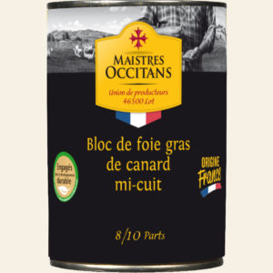Bloc de foie gras de canard mi-cuit 400g