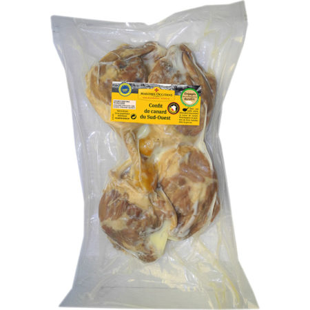 Confit de canard du Sud-Ouest 4 cuisses mi-cuit 770g