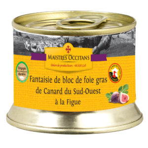 Fantaisie de bloc de foie gras de canard du Sud-Ouest à la figue 140g