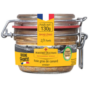 Foie gras de canard entier 130g