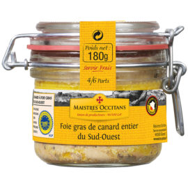 Foie gras de canard entier du Sud-Ouest 180g