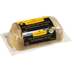 Foie gras de canard entier du Sud-Ouest mi-cuit 300g