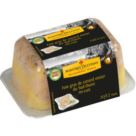 Foie gras de canard entier du Sud-Ouest mi-cuit 500g