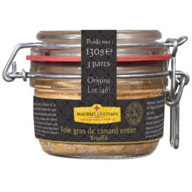 Foie gras de canard entier truffé 130g