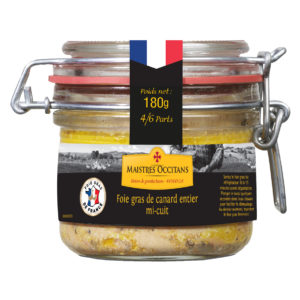 Foie gras de canard mi-cuit origine France 180g
