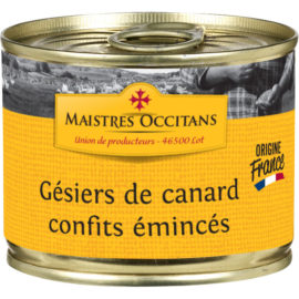 Gésiers de canard confits émncés 190g