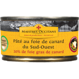 Pâté au foie gras de canard (20% de foie gras) du Sud-Ouest 130g