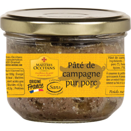 Pâté de campagne pur porc 180g