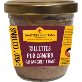 Rillettes pur canard du Sud-Ouest au magret fumé 90g