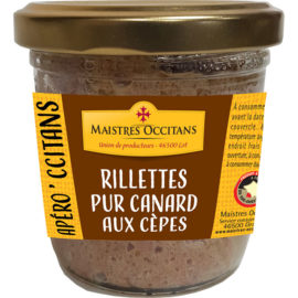 Rillettes pur canard du Sud-Ouest aux cèpes 90g