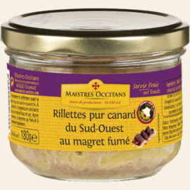 Rillettes pur oie du Sud-Ouest au magret fumé 180g