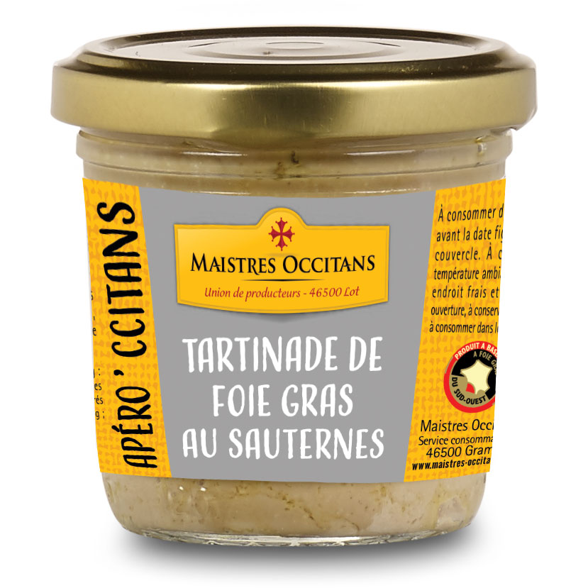 Tartinades de foie gras au Sauternes 90g