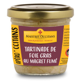 Tartinades de foie gras au magret fumé 90g