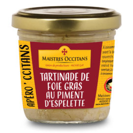 Tartinades de foie gras au piment d'Espelette 90g