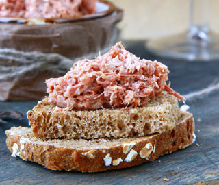 Rillettes de canard au foie gras